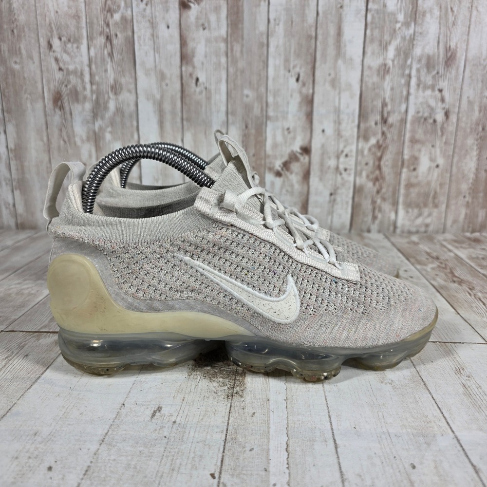 Nike Air VaporMax 2021 FK Oatmeal Light Bone DH4088-001 Womens 7 Running Shoes